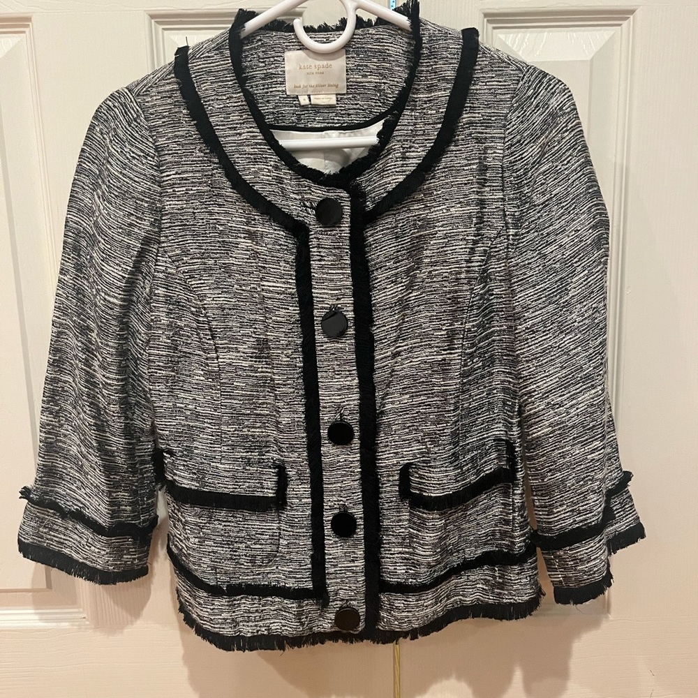 Kate space blazer with fringe